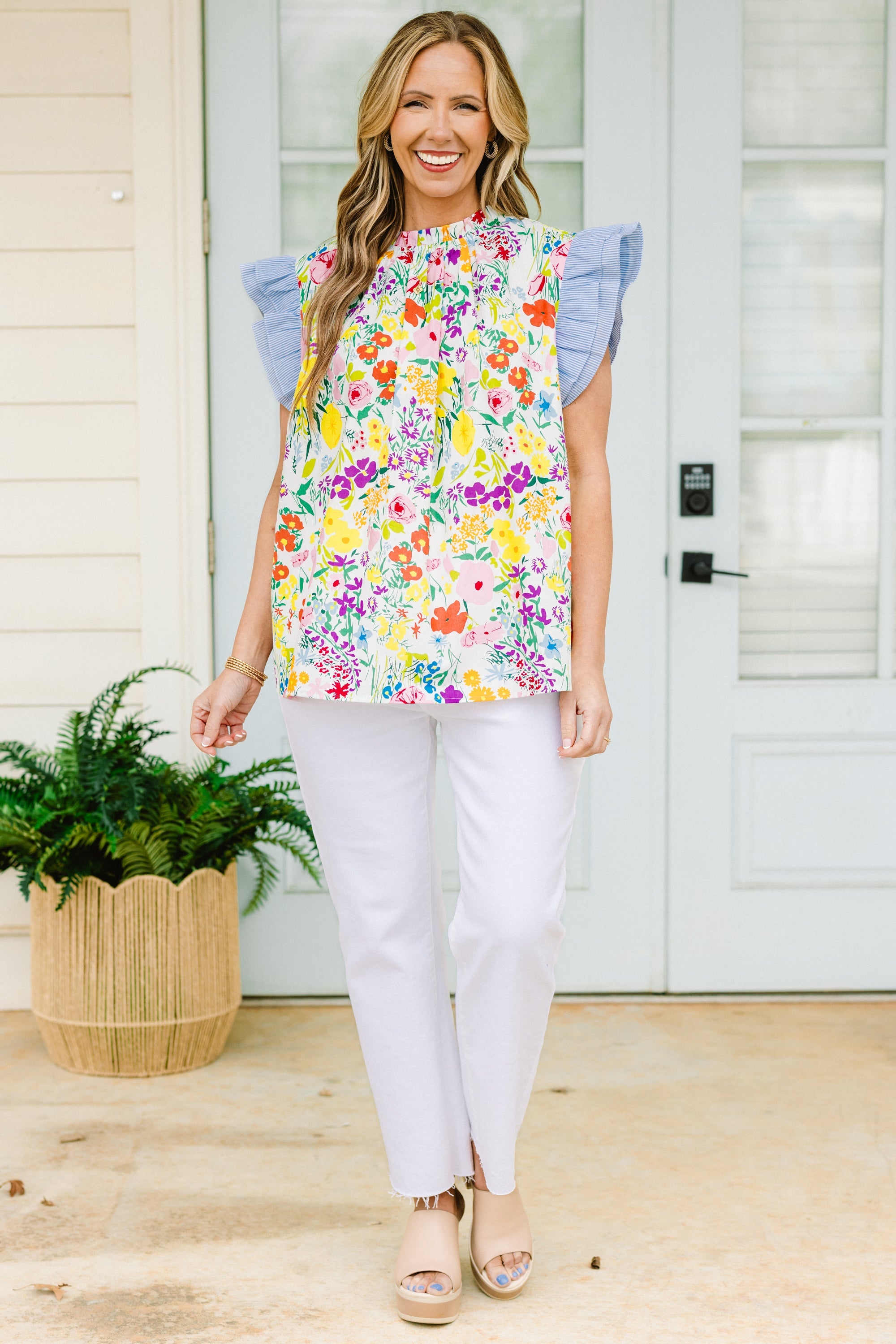 Call Me Baby Top, Multi Floral