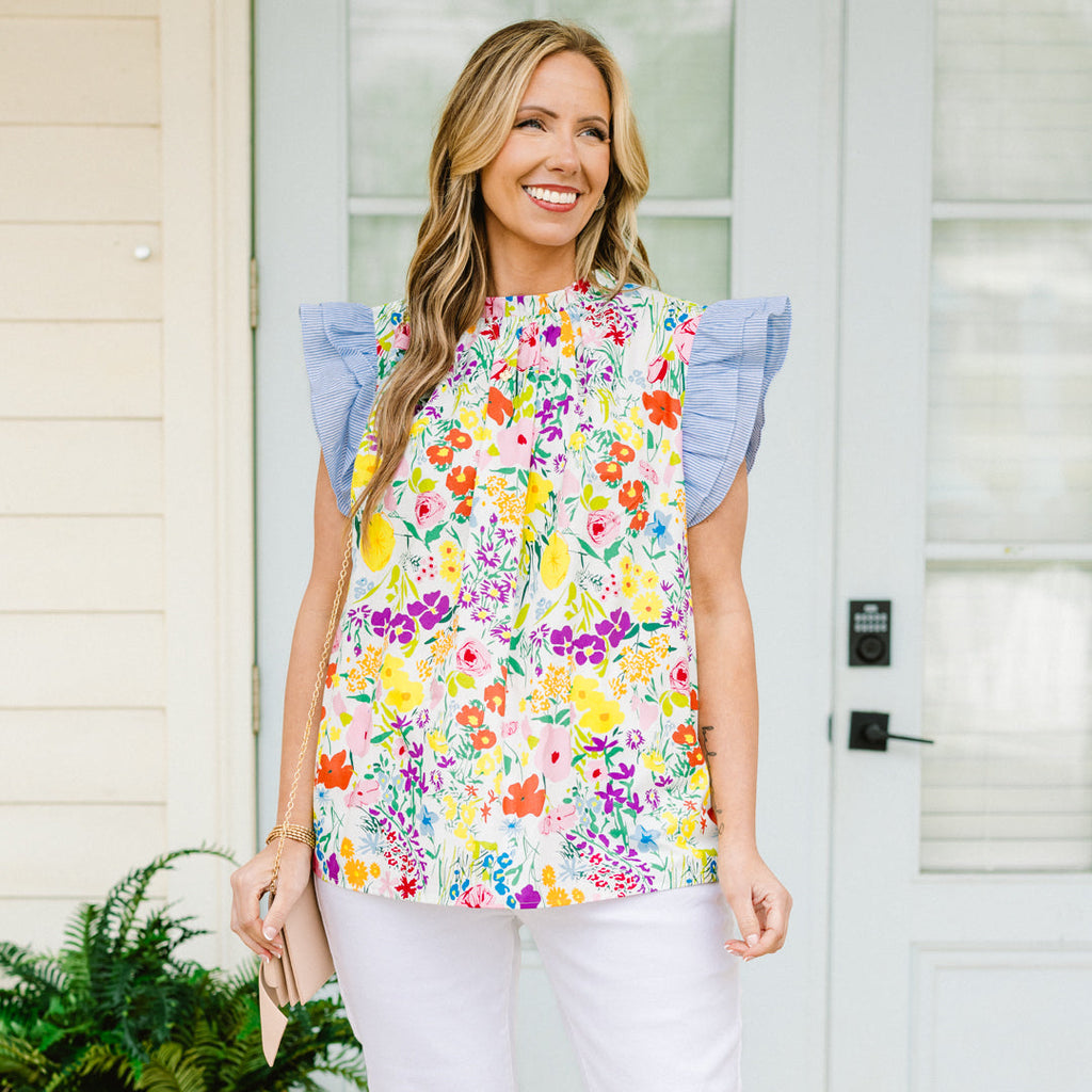 Call Me Baby Top, Multi Floral