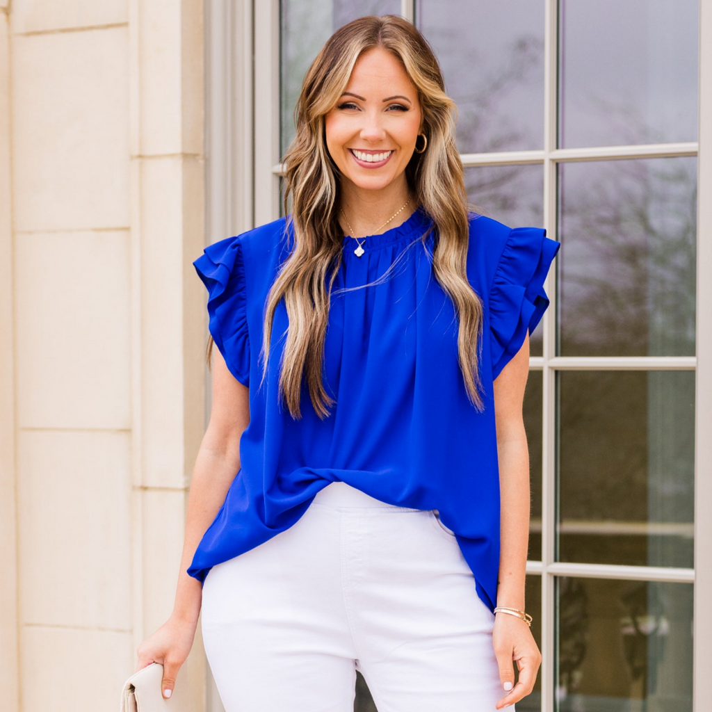 Call Me Baby Top, Royal Blue