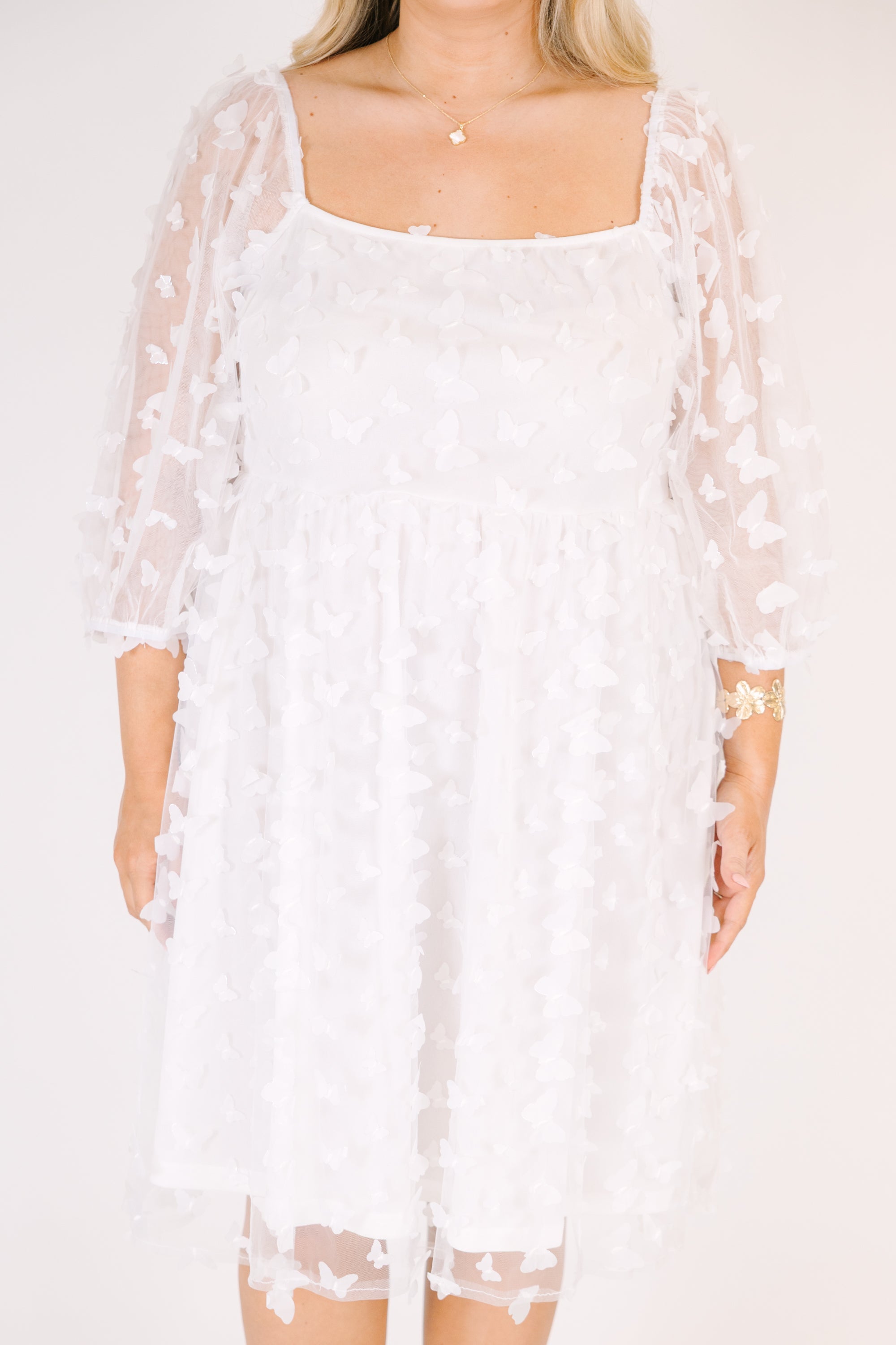 Call Me Glamour Dress, White