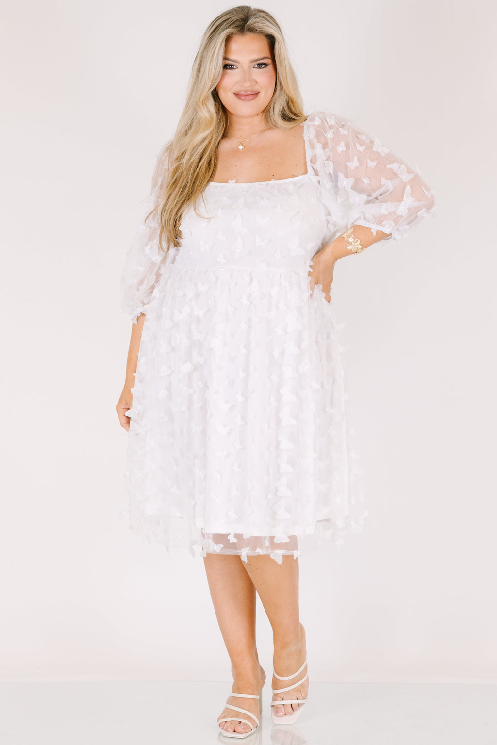 Call Me Glamour Dress, White
