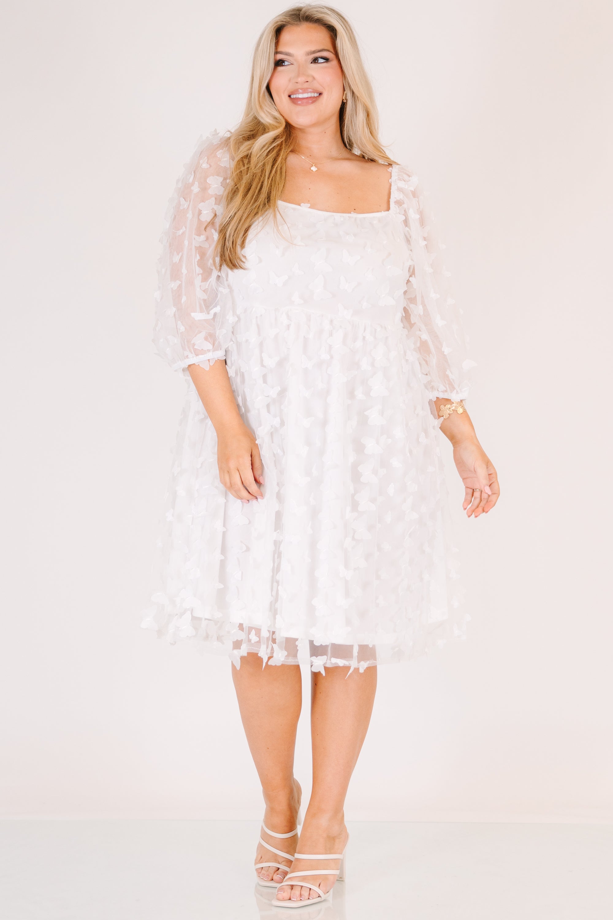 Call Me Glamour Dress, White