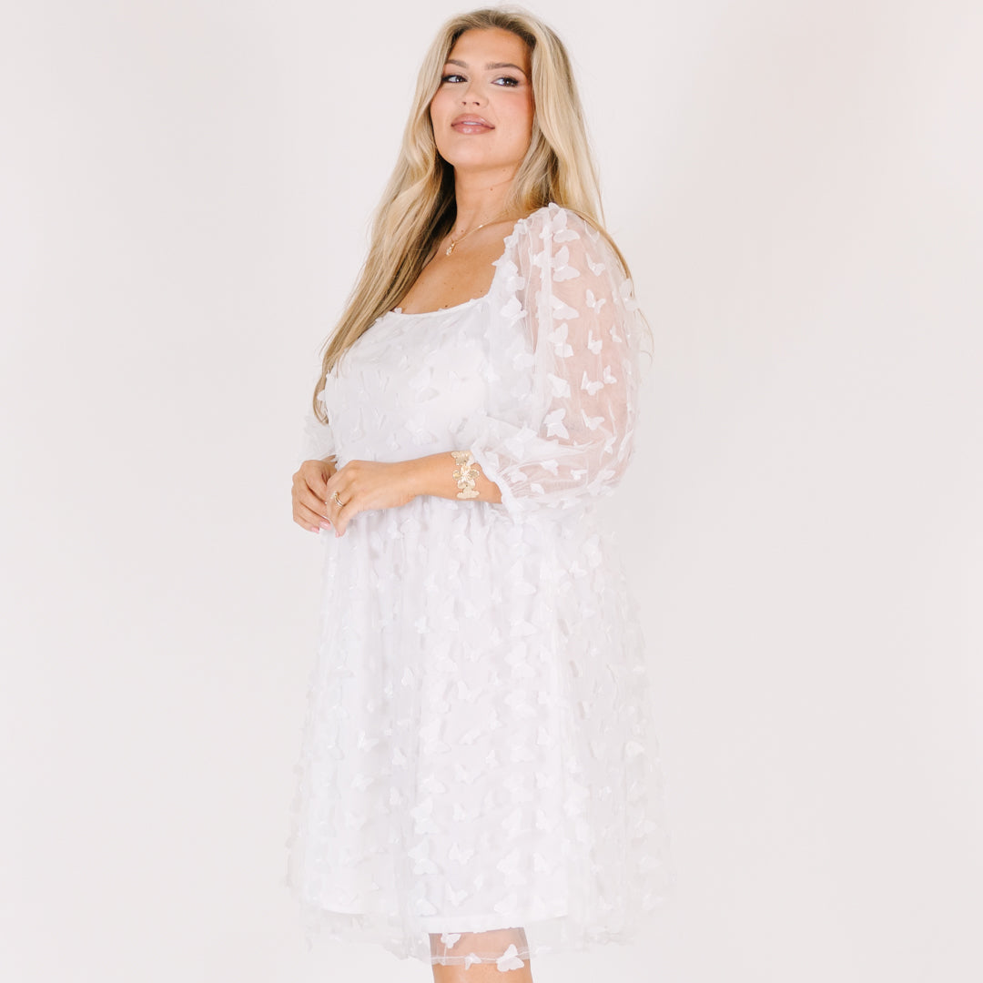 Call Me Glamour Dress, White