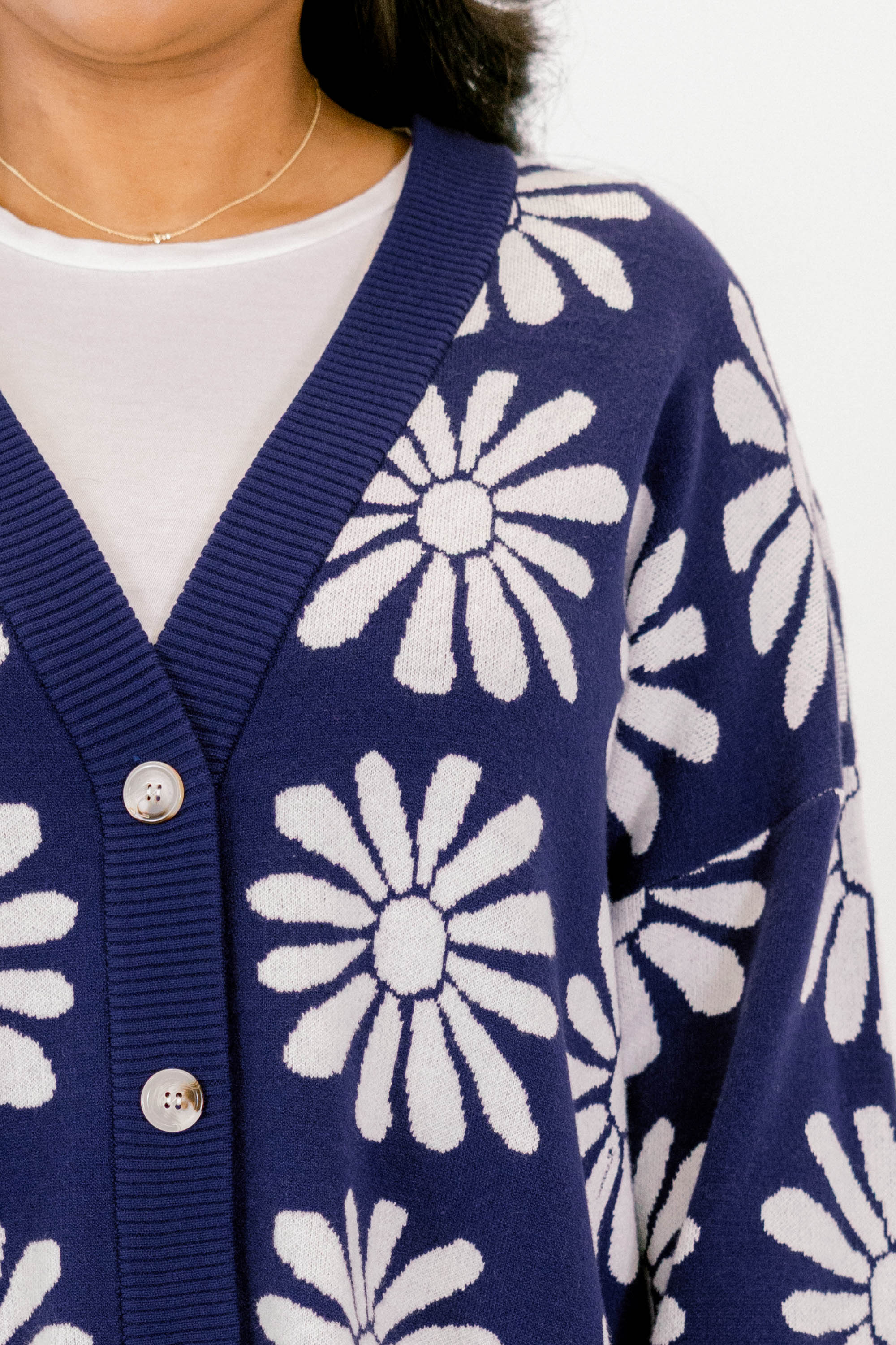 Call On Me Cardigan, Navy