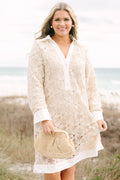 Call It Paradise Dress, Cream