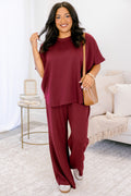 Calm Days Set, Dark Burgundy