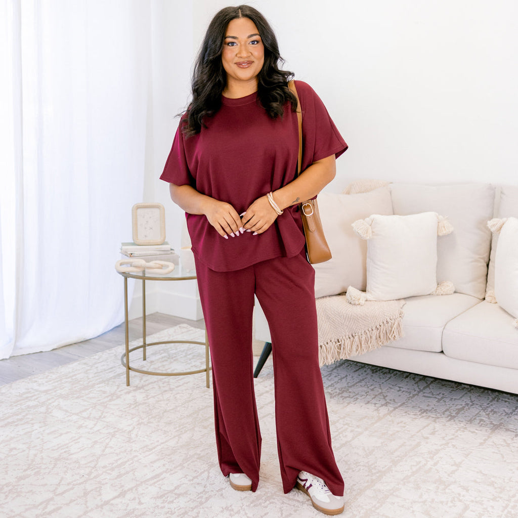 Calm Days Set, Dark Burgundy
