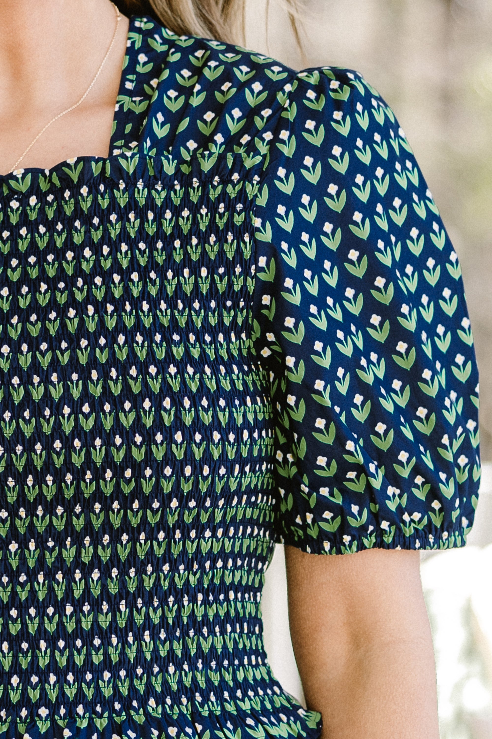 Can You Believe This Top, Navy Floral