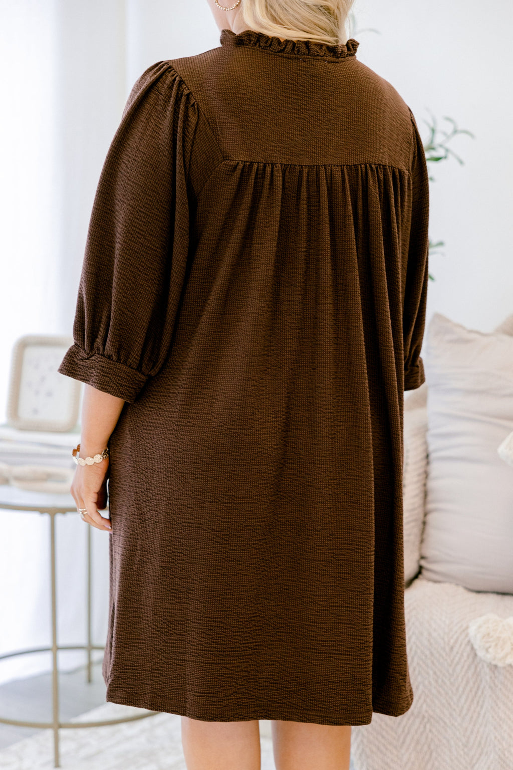 Can't Be Held Down Dress, Dark Brown