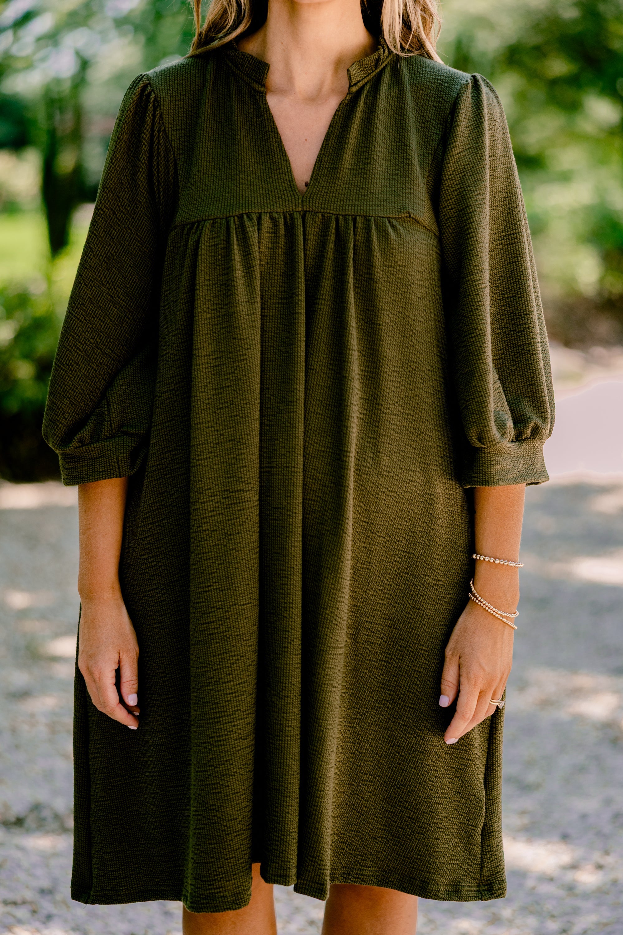 Can't Be Held Down Dress, Green