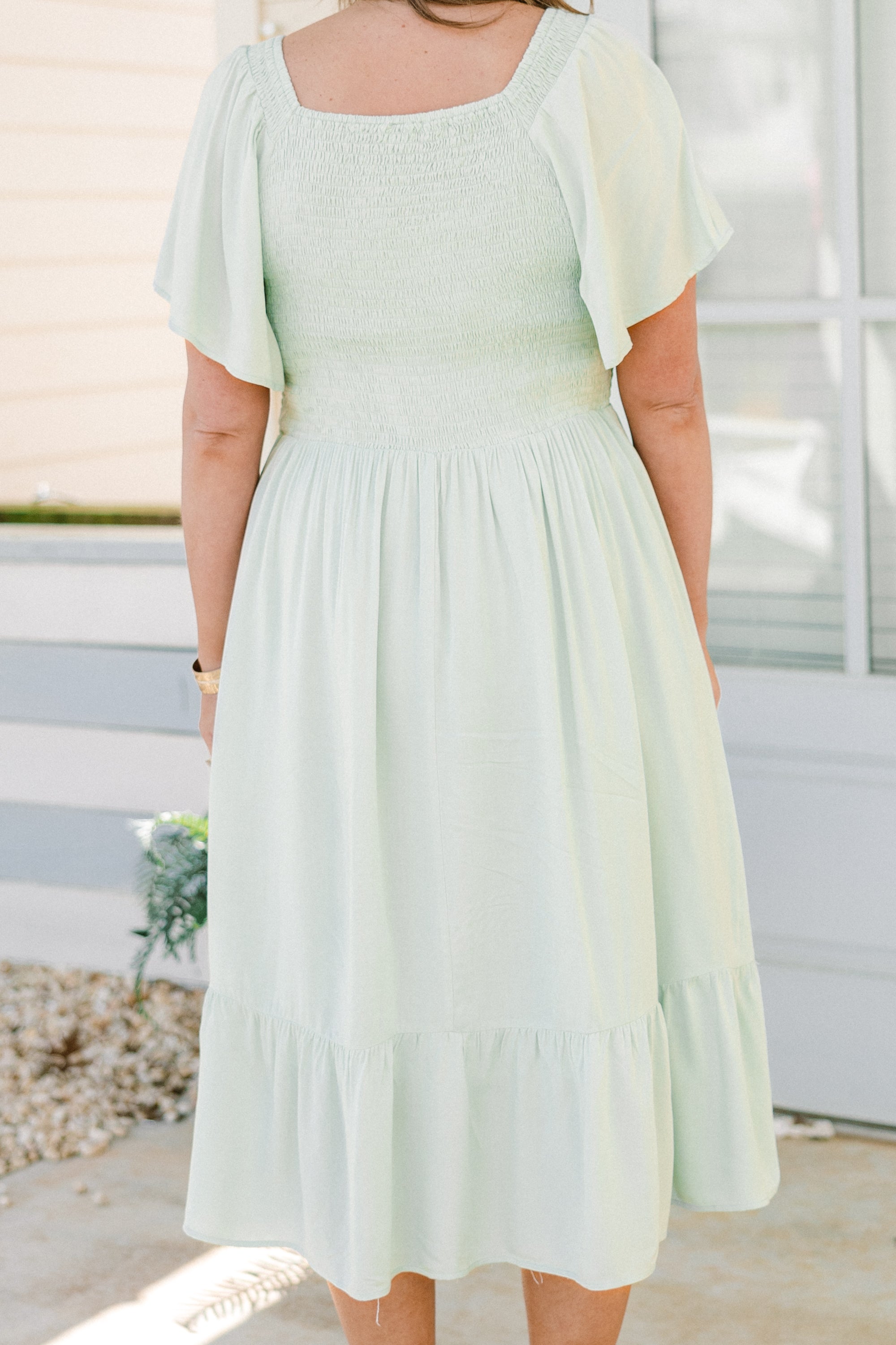Can't Be Outdone Dress, Sage