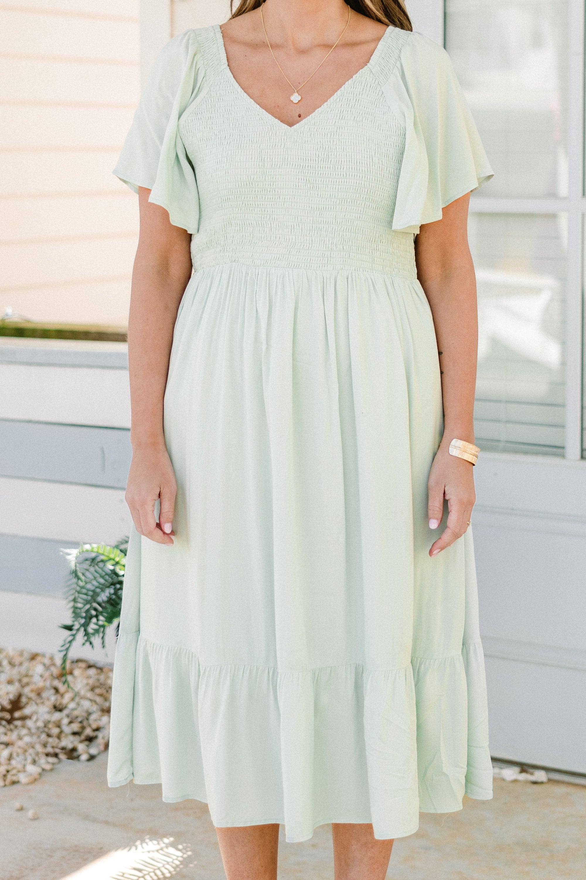 Can't Be Outdone Dress, Sage