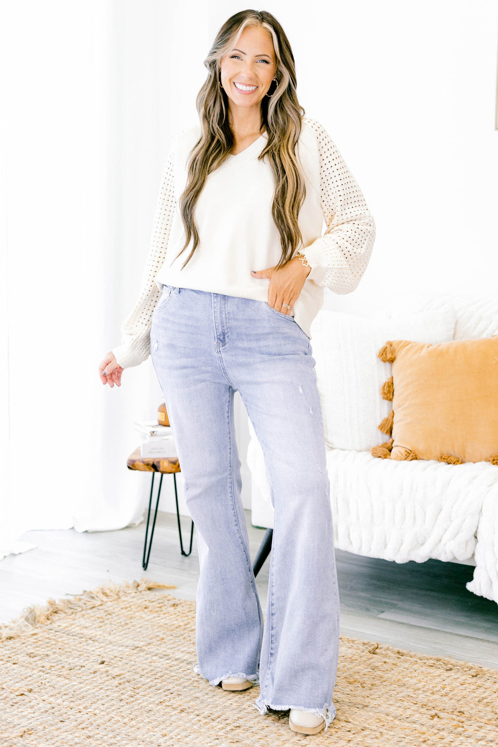 All Is Well Jeans, Light Wash
