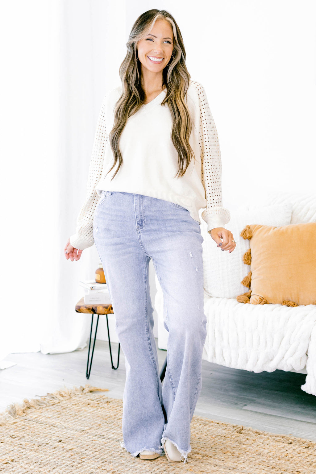 All Is Well Jeans, Light Wash