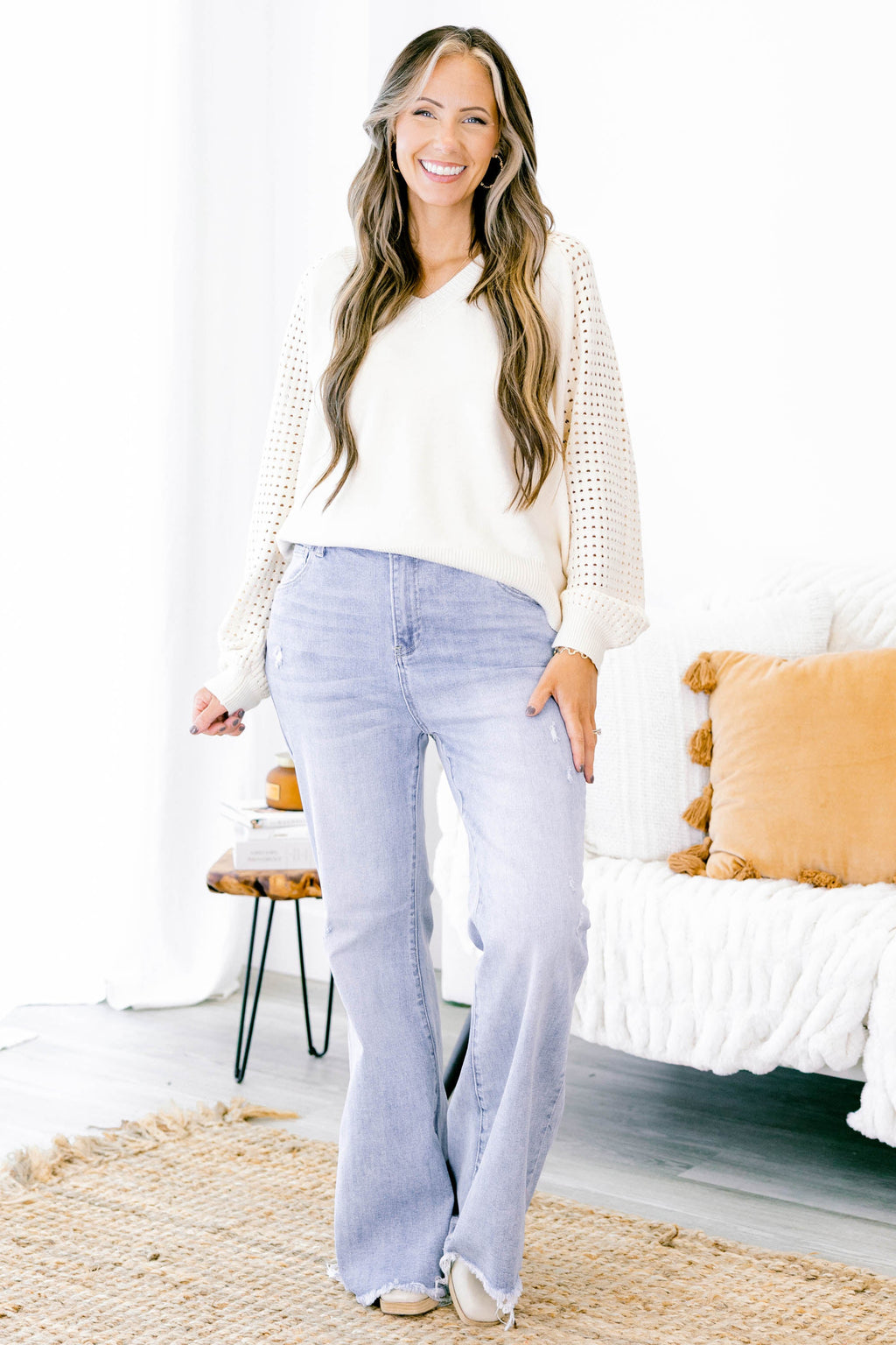 All Is Well Jeans, Light Wash