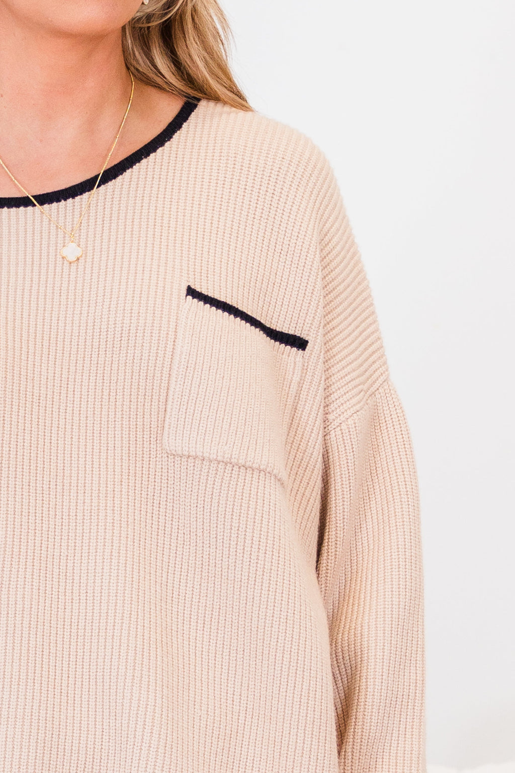 Can't Keep Going Sweater, Taupe