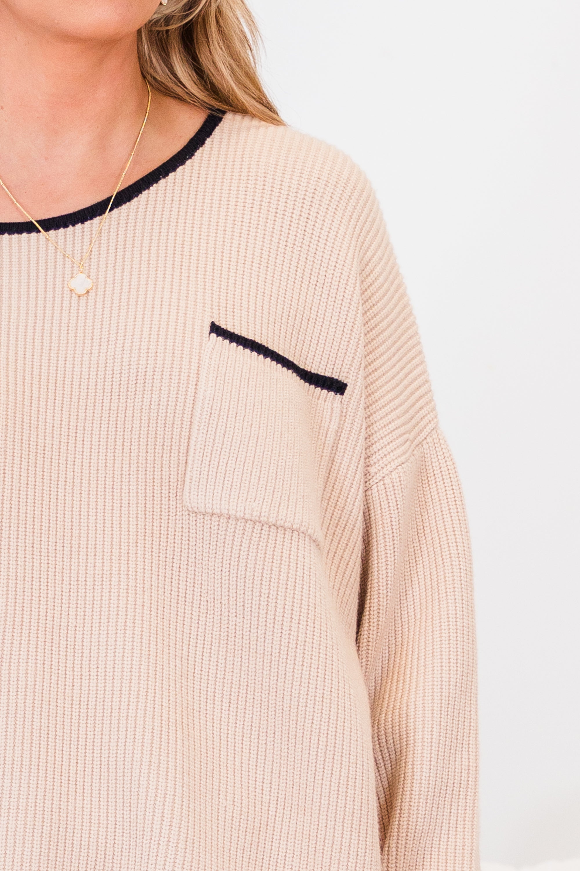 Can't Keep Going Sweater, Taupe