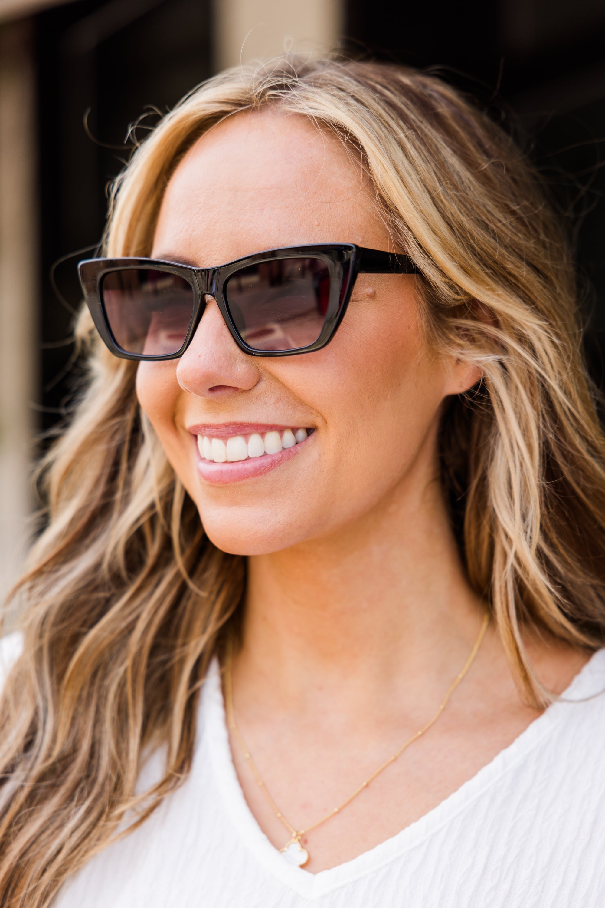 Can't Outshine Me Sunglasses, Black