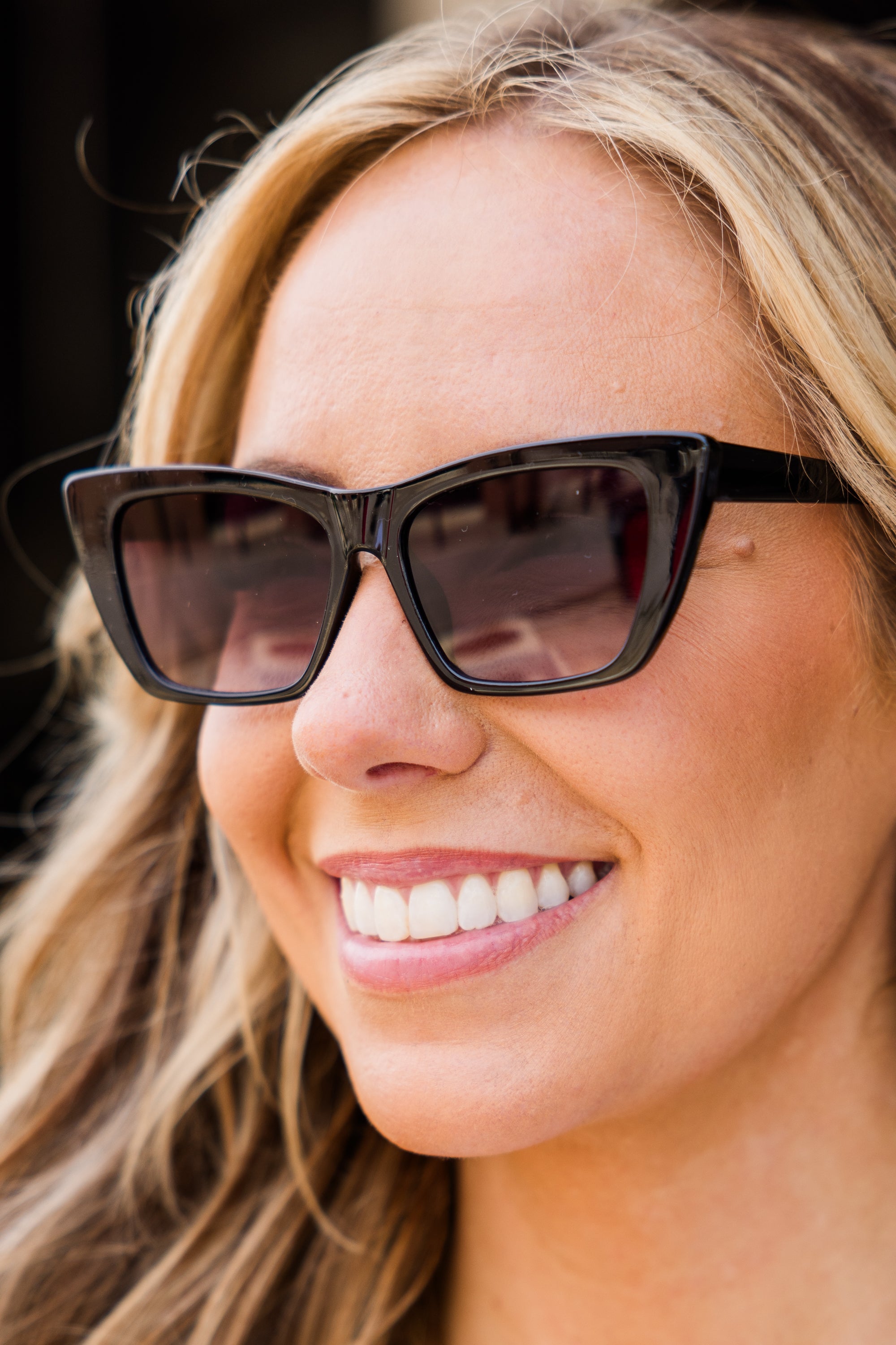 Can't Outshine Me Sunglasses, Black