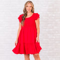 Can't Really Wait Dress, Red