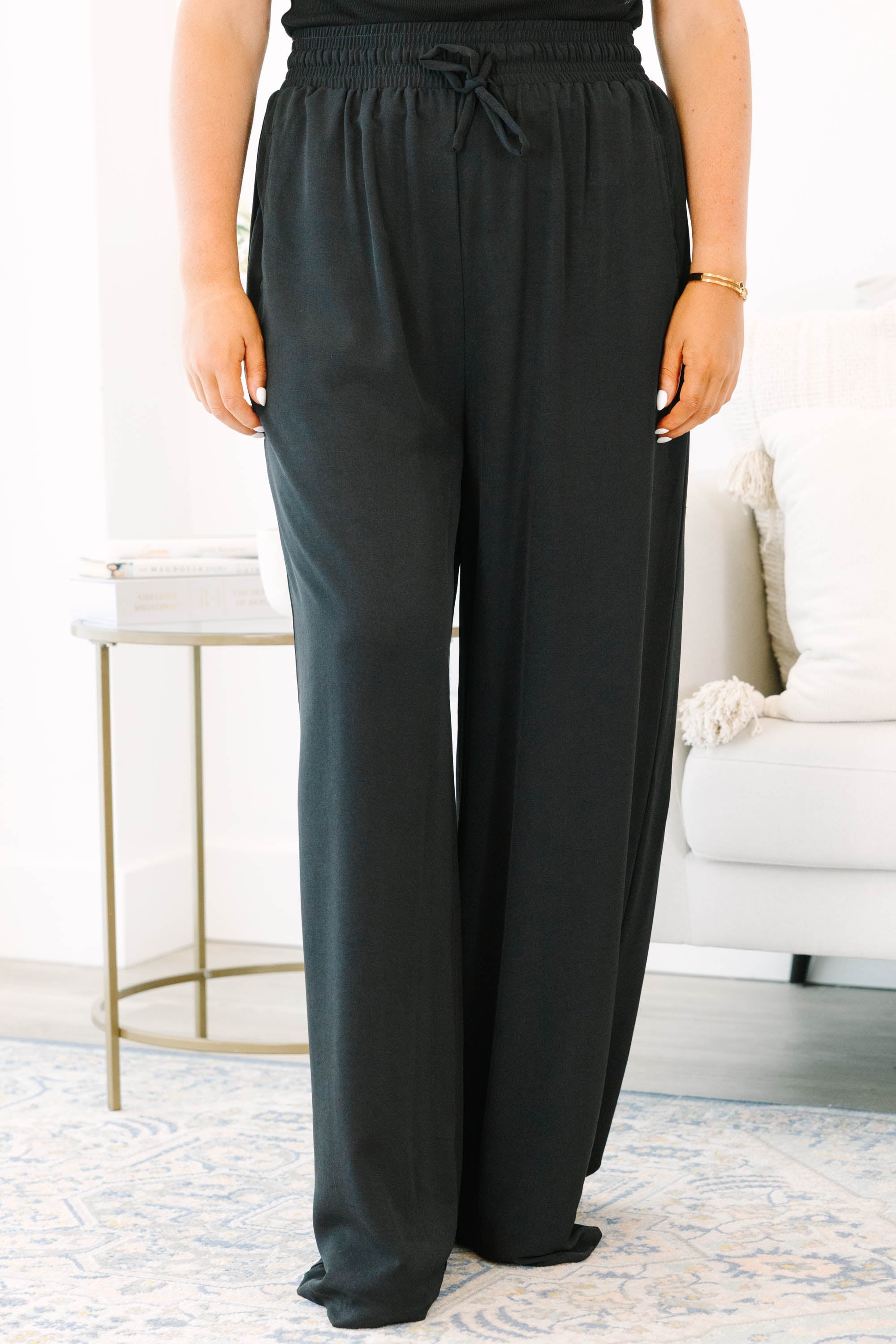 Can't Sit Still Pants, Black