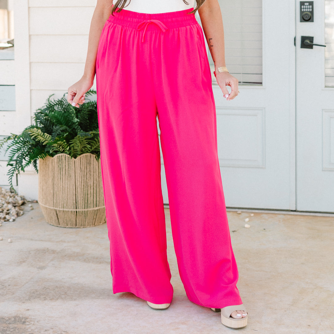 Can't Sit Still Pants, Hot Pink
