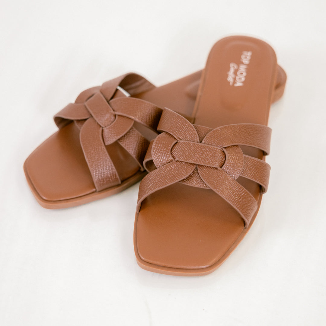 Can't Stay Away Sandals, Brown