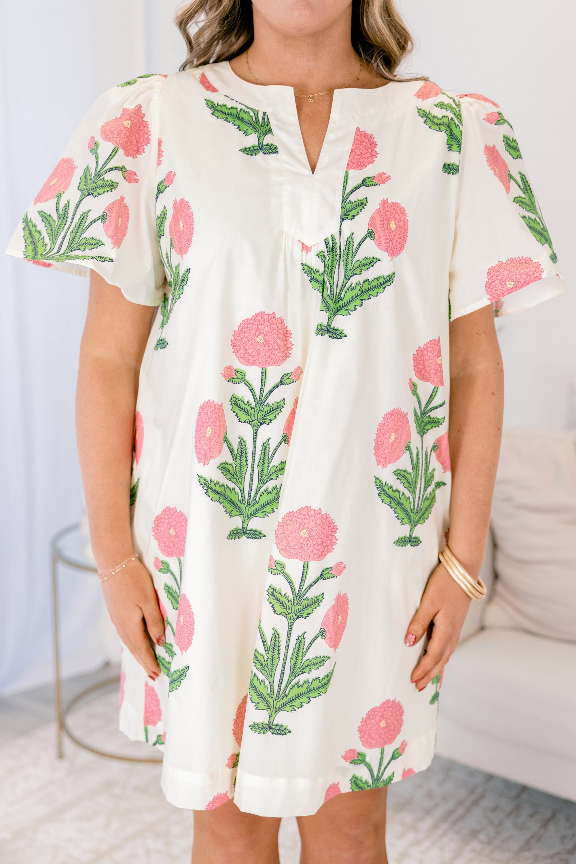 Cards On The Table Dress, Cream