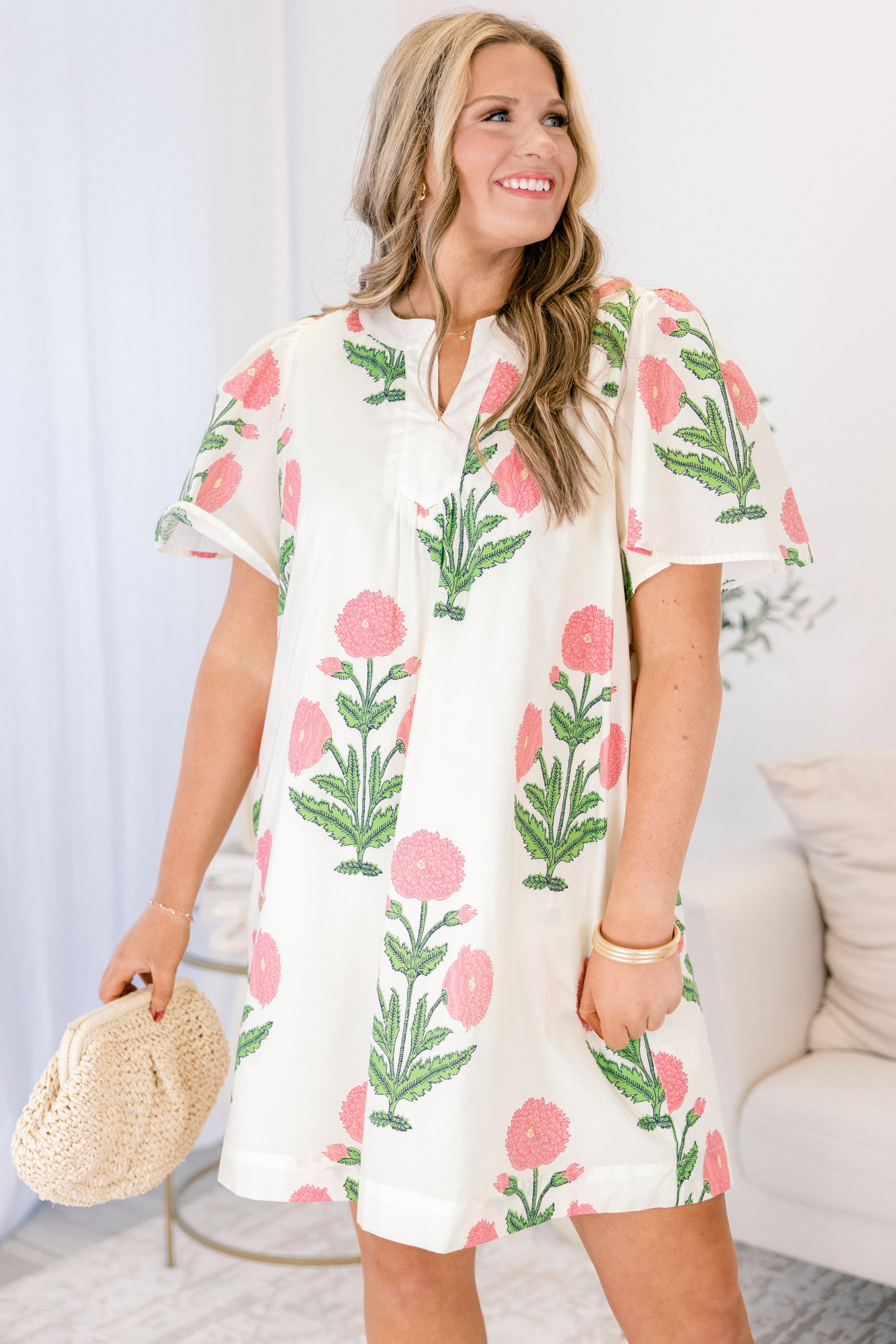 Cards On The Table Dress, Cream