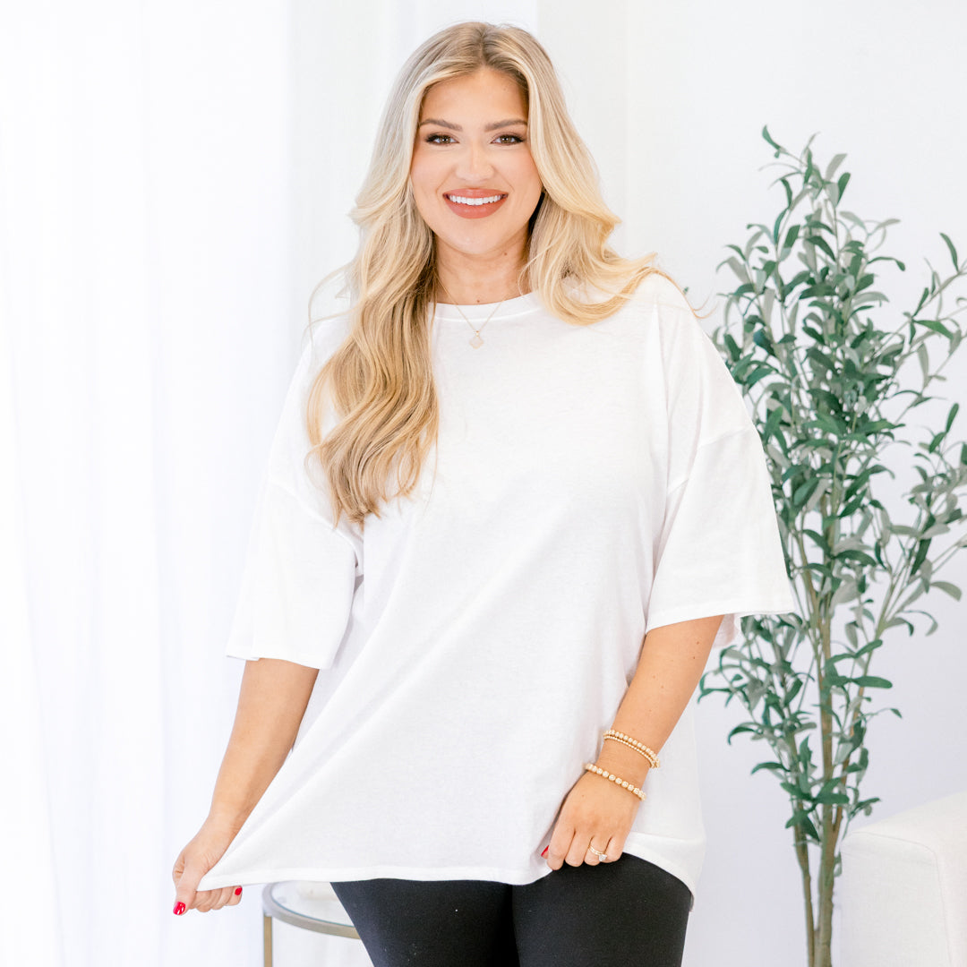 Casual Cutie Tee, White