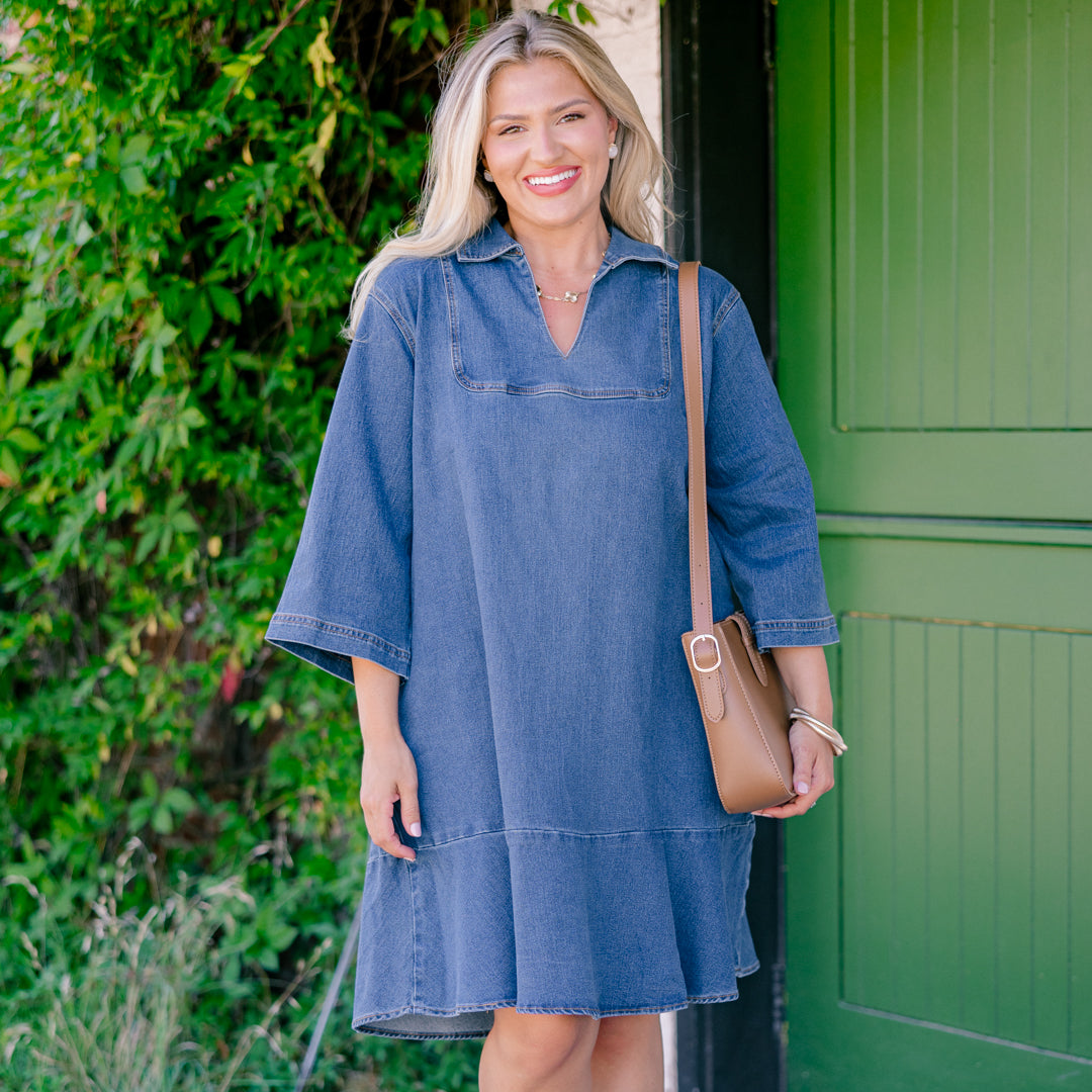 Casual Encounter Dress, Denim