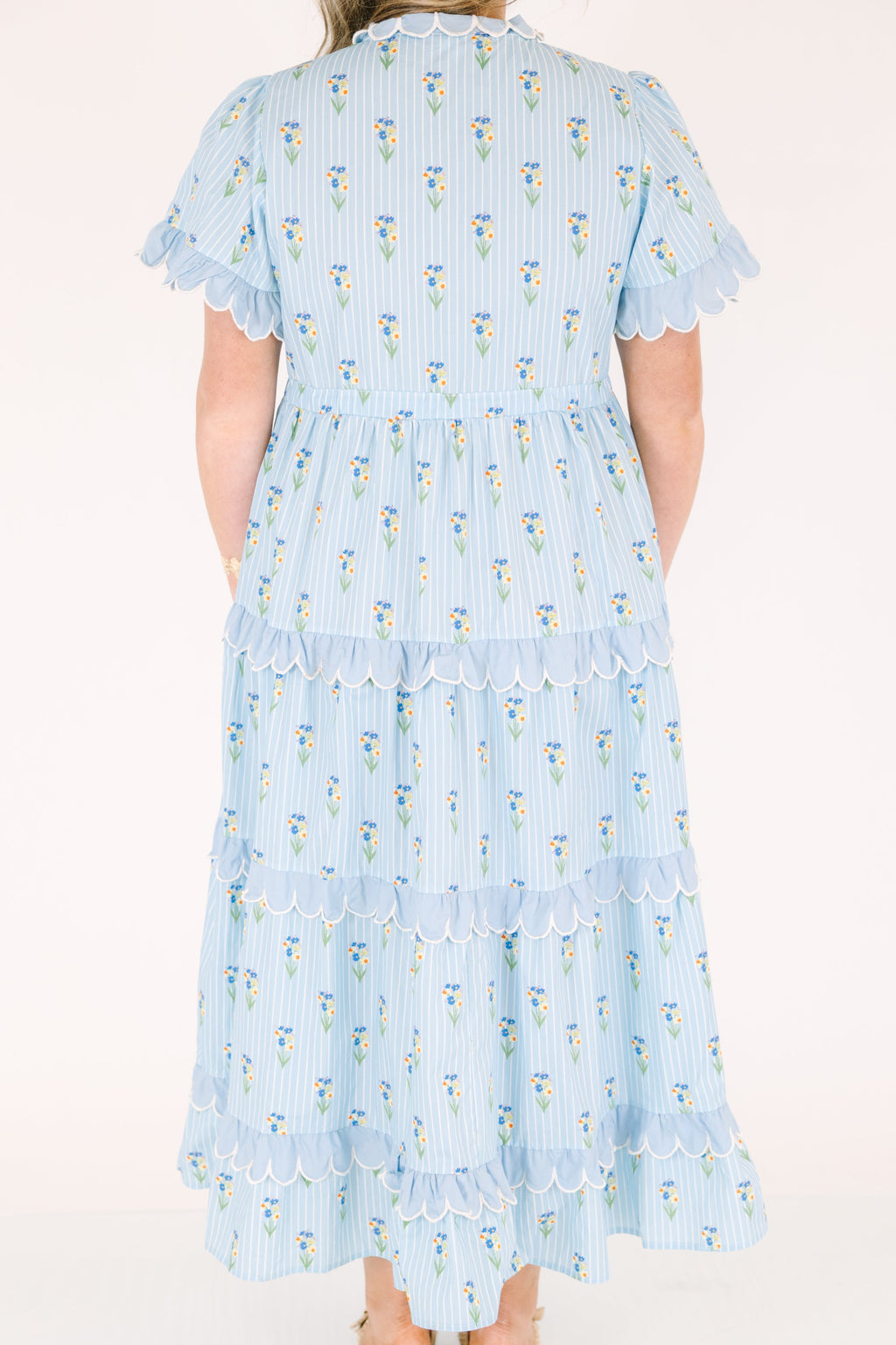 Caught You Smiling Dress, Blue
