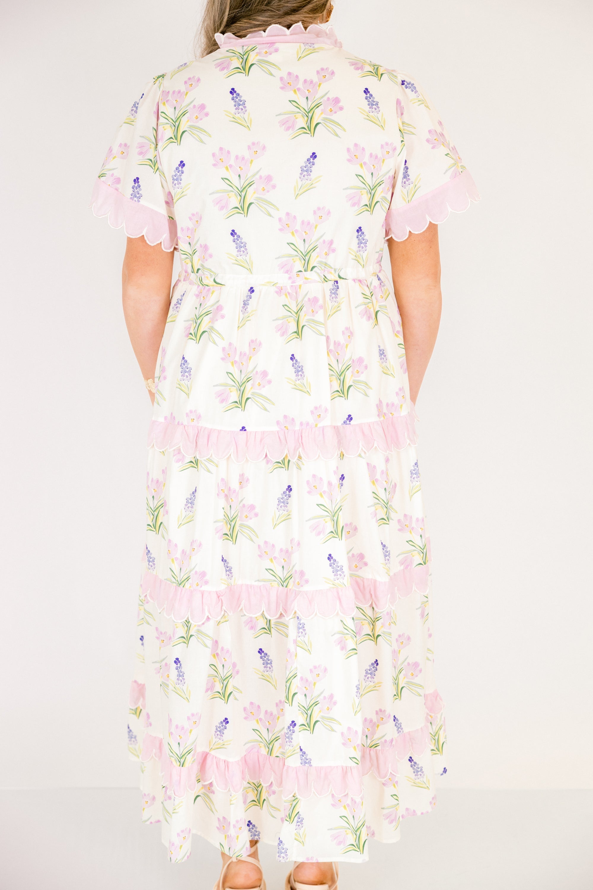 Caught You Smiling Dress, Cream