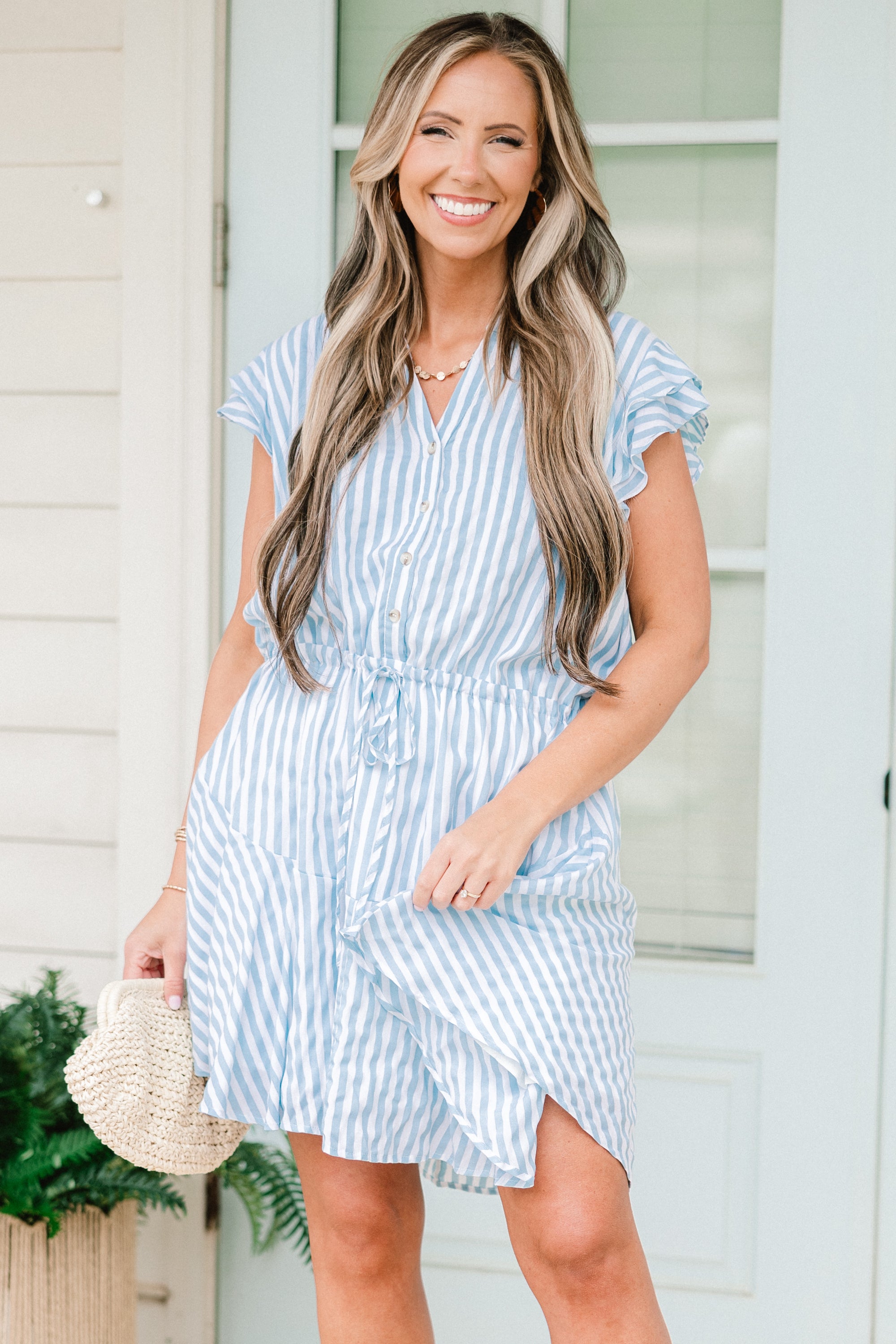 Channel Love Dress, Blue