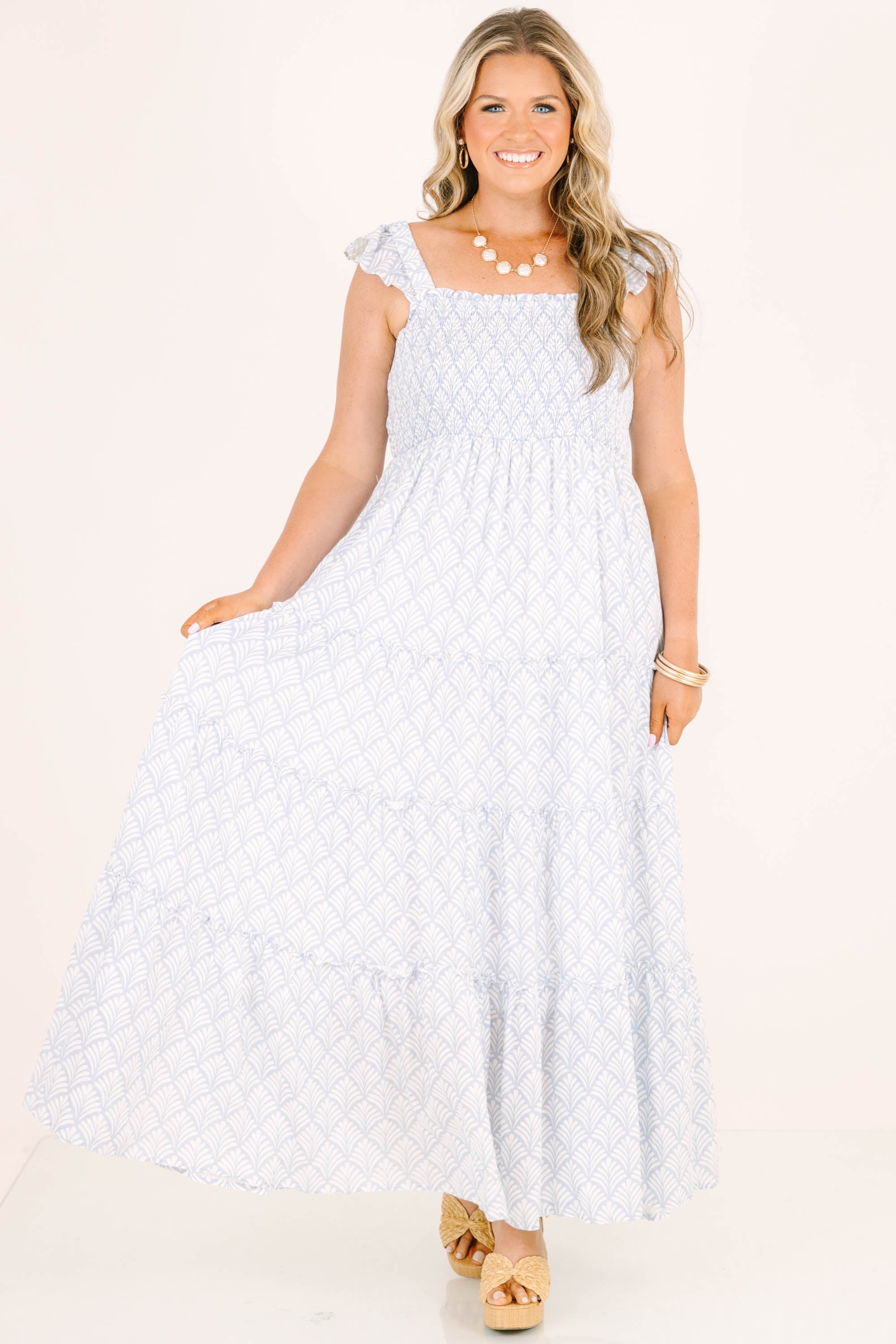 Charmed By The Sea Dress, Blue