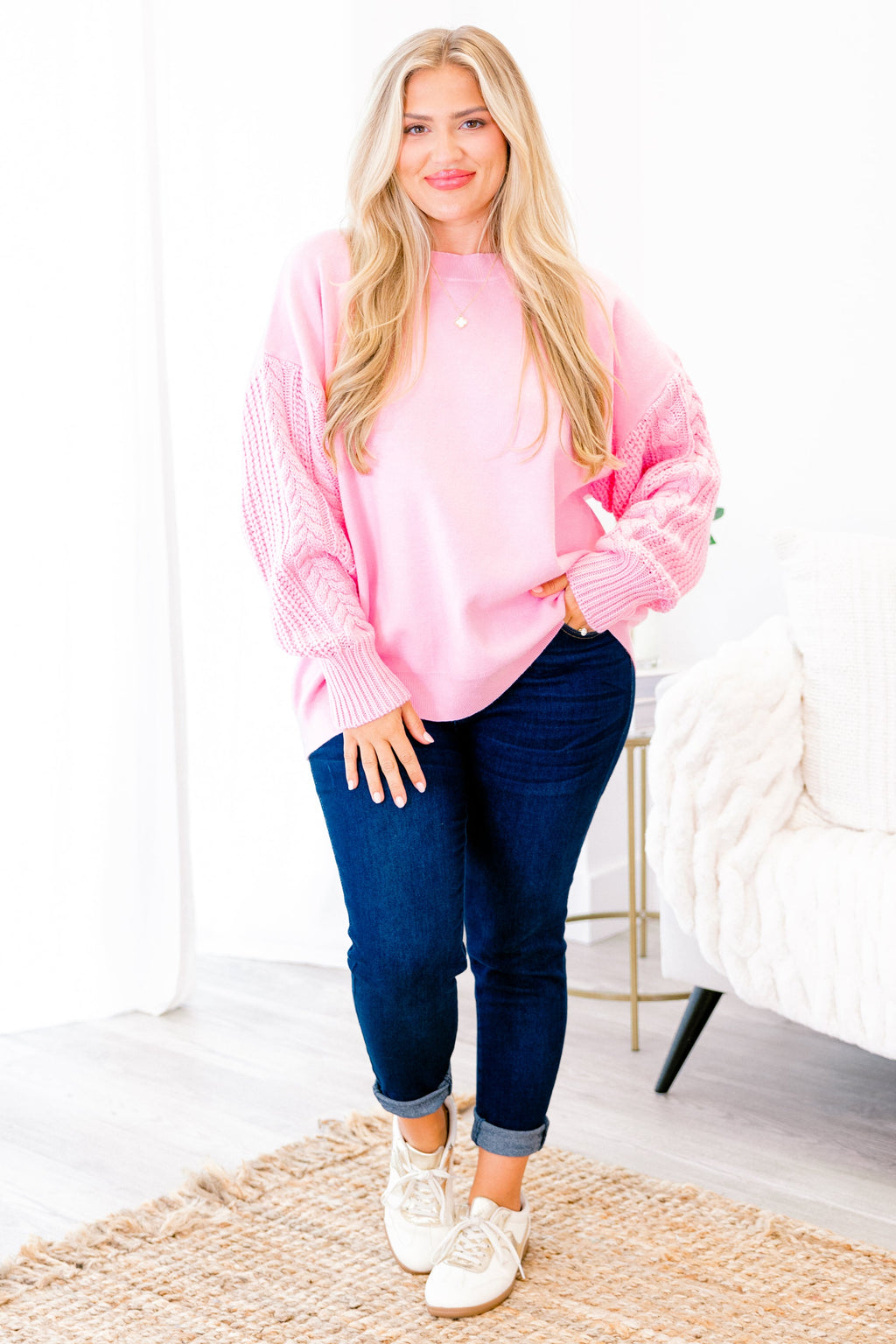 Charming Voices Sweater, Pink