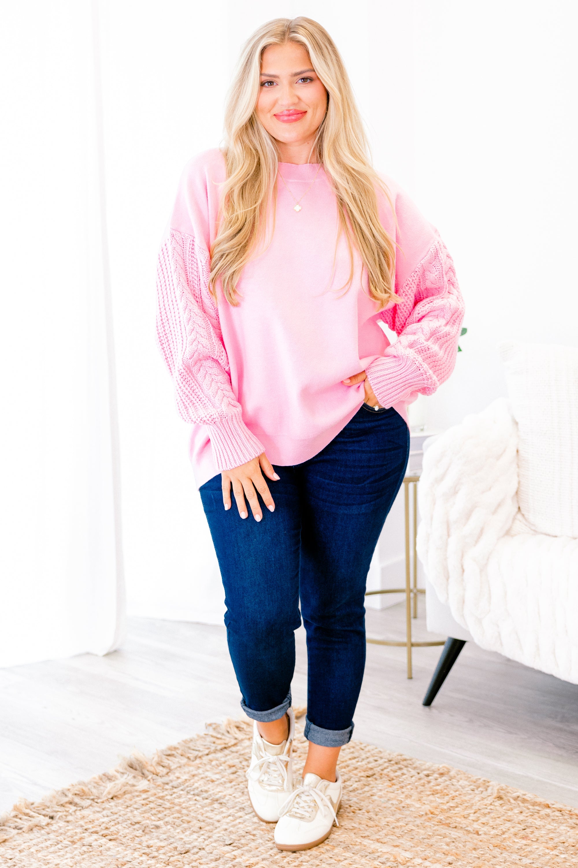 Charming Voices Sweater, Pink