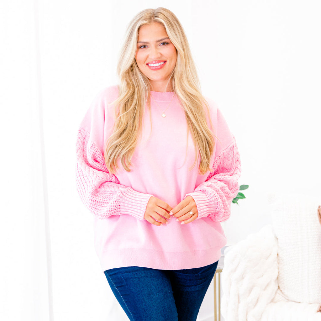 Charming Voices Sweater, Pink