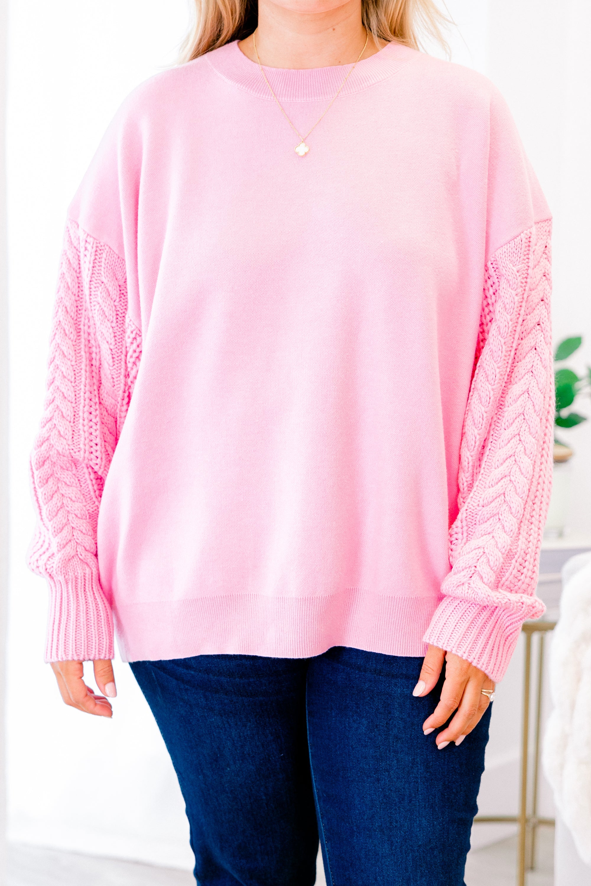 Charming Voices Sweater, Pink