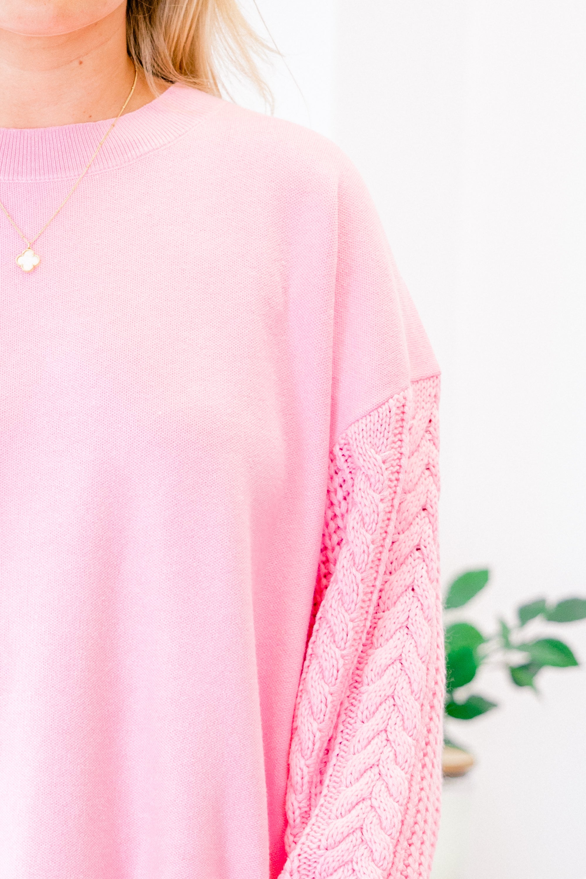 Charming Voices Sweater, Pink