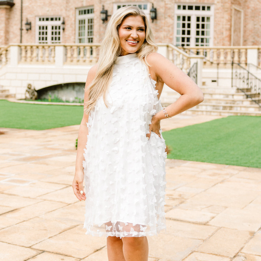 Chasing Butterflies Dress, Ivory