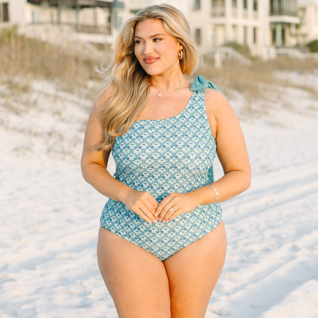 Chasing The Sun Swimsuit, Palm Leaf