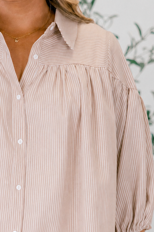 Love Is All Around Blouse, Brown