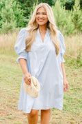 Create Memories Dress, Blue Stripe