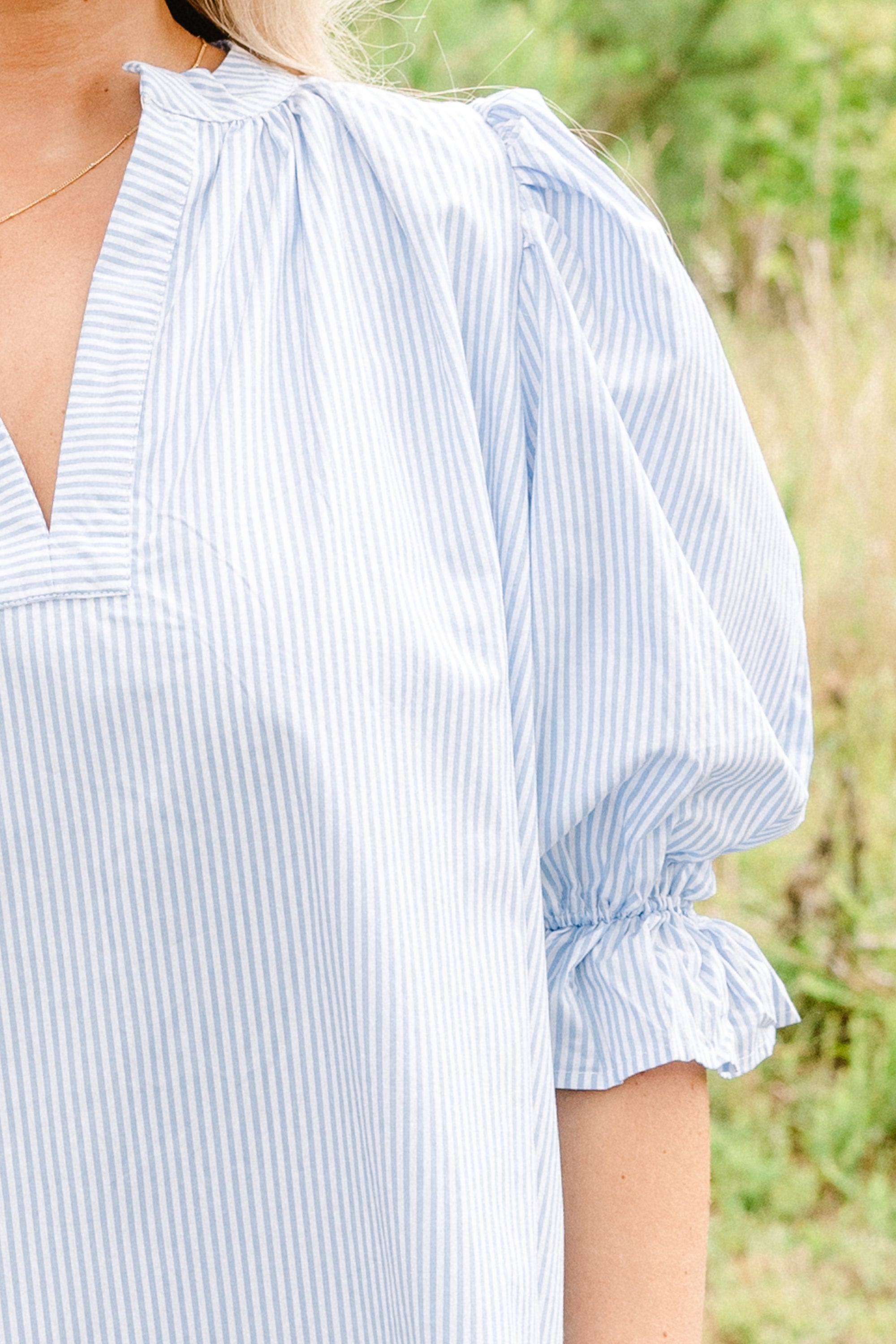 Create Memories Dress, Blue Stripe