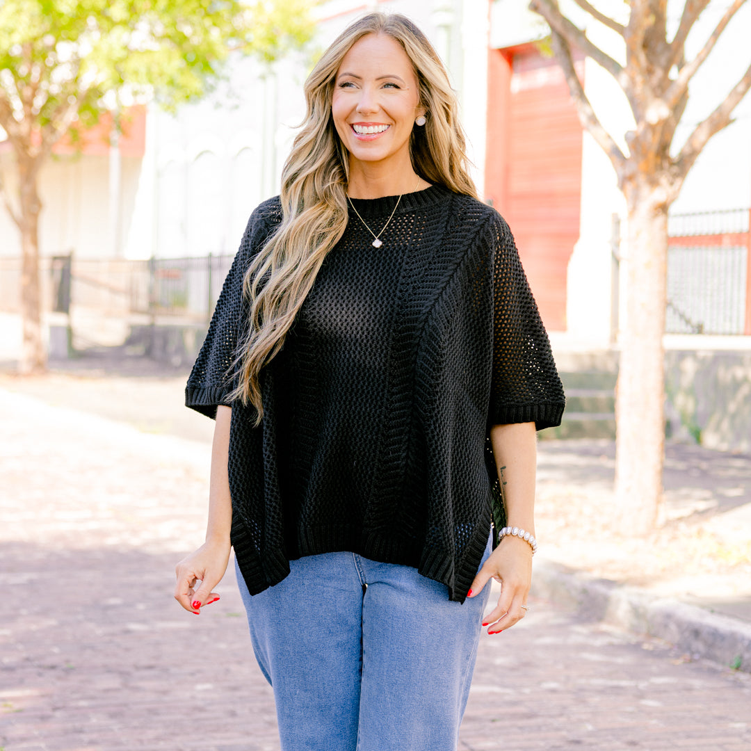 Chill Out Top, Black
