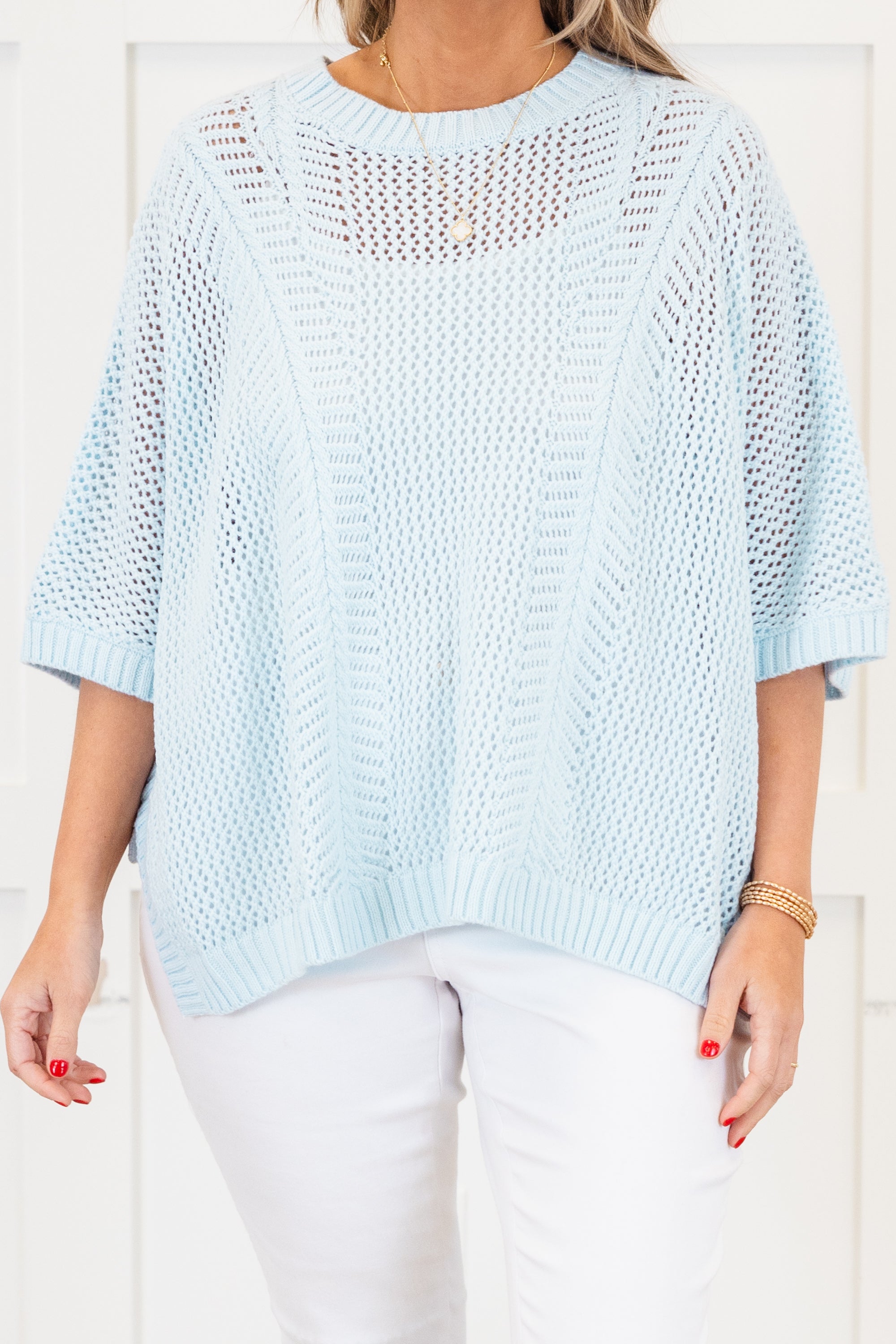 Chill Out Top, Light Blue