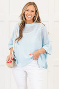 Chill Out Top, Light Blue