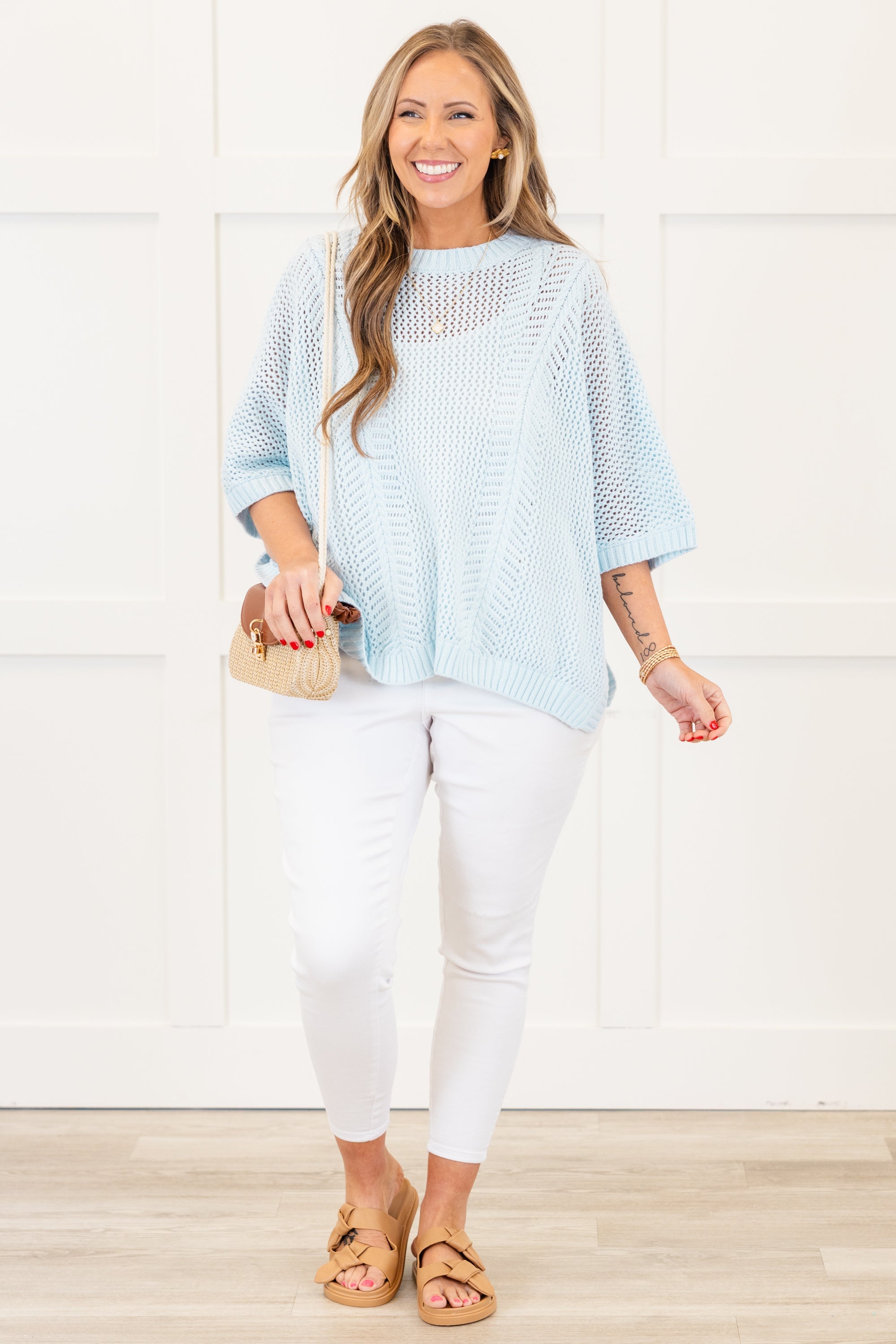 Chill Out Top, Light Blue