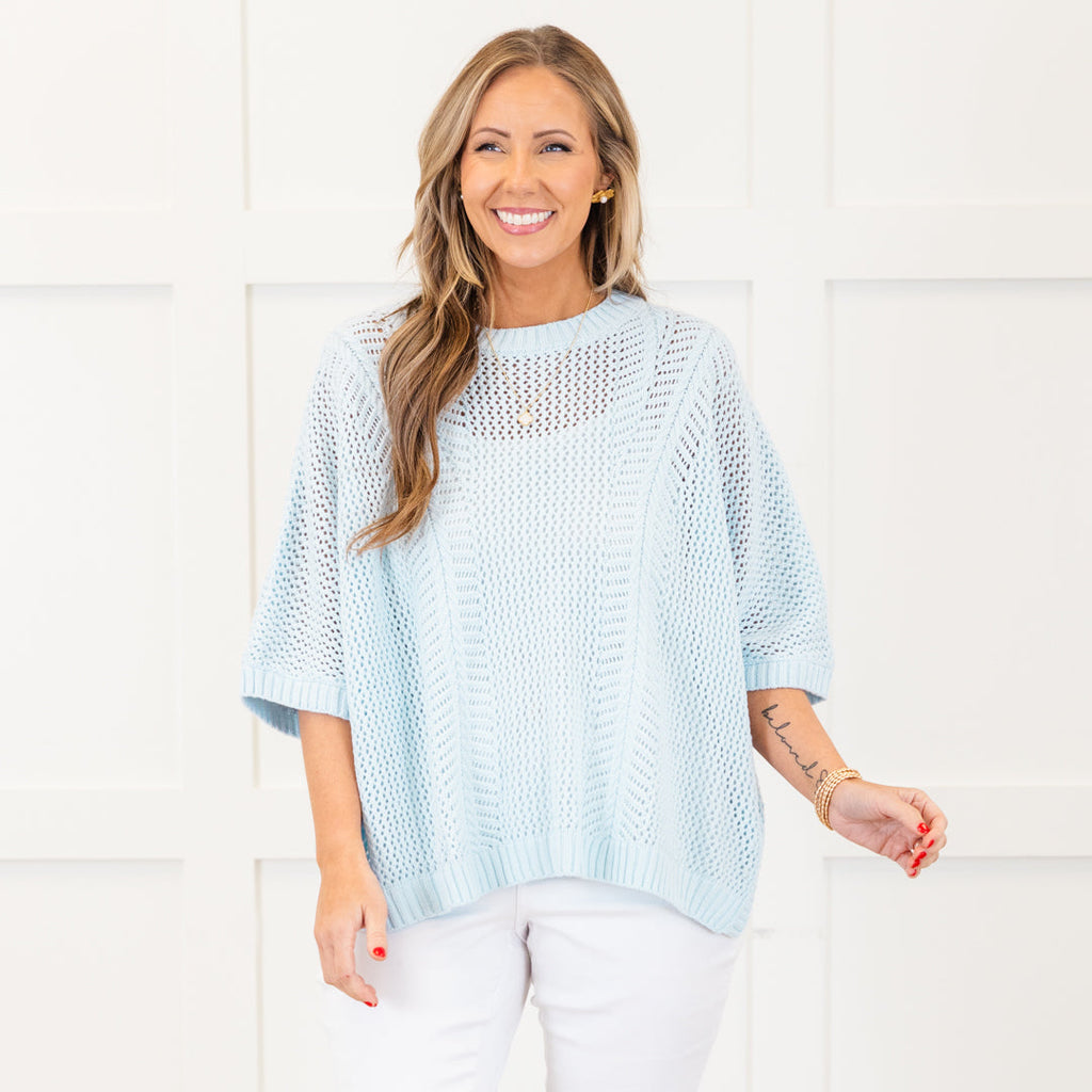 Chill Out Top, Light Blue